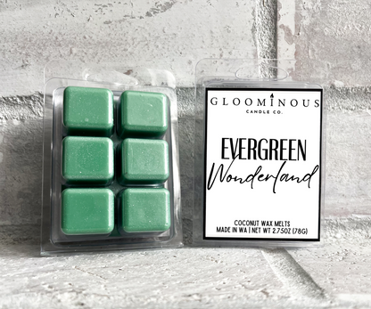 Evergreen Wonderland Shimmer Wax Melts - Misty Forrest & Washington Apple