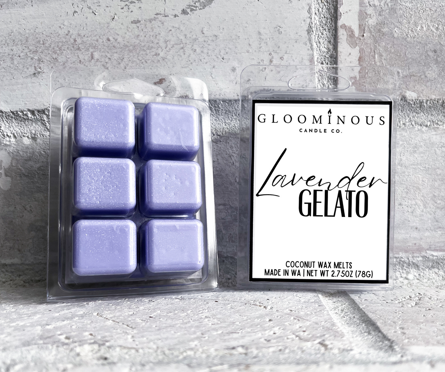 Lavender Gelato Shimmer Wax Melts -  Lavender, Sweet Honey, & Creamy Vanilla