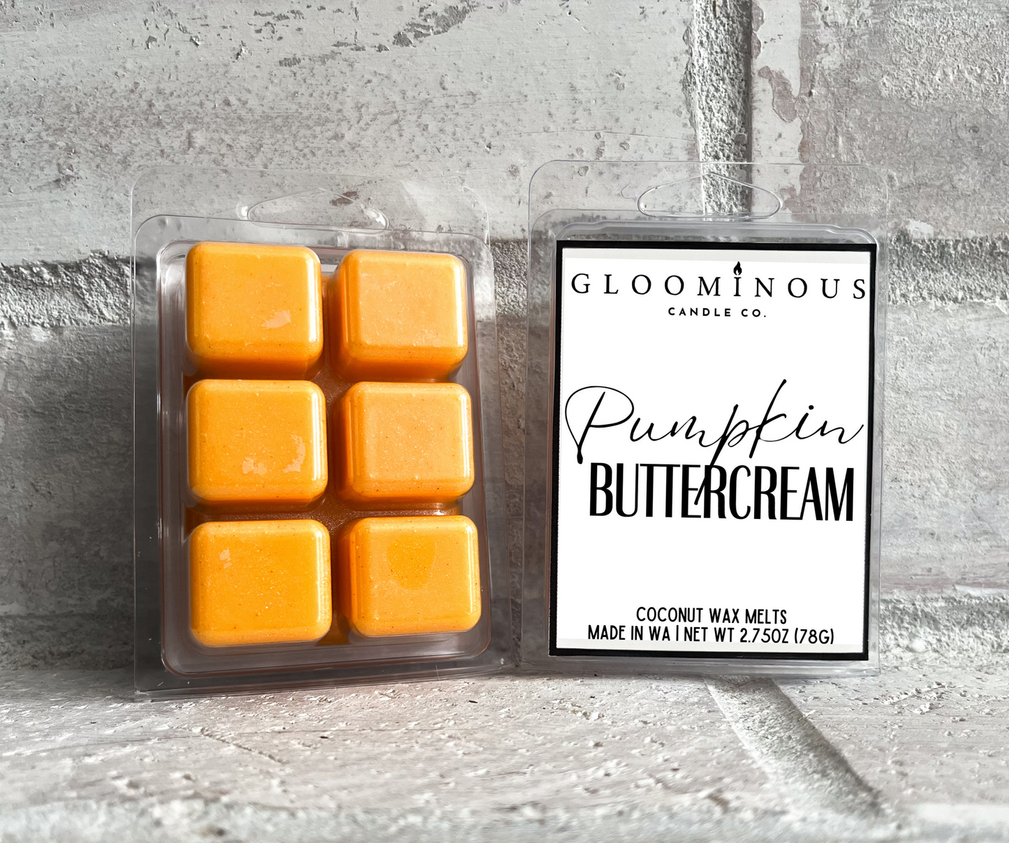 Pumpkin Buttercream Shimmer Wax Melts Halloween Collection - Spicy Pumpkin Cupcake & Vanilla Frosting