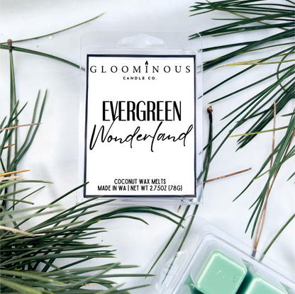 Evergreen Wonderland Shimmer Wax Melts - Misty Forrest & Washington Apple