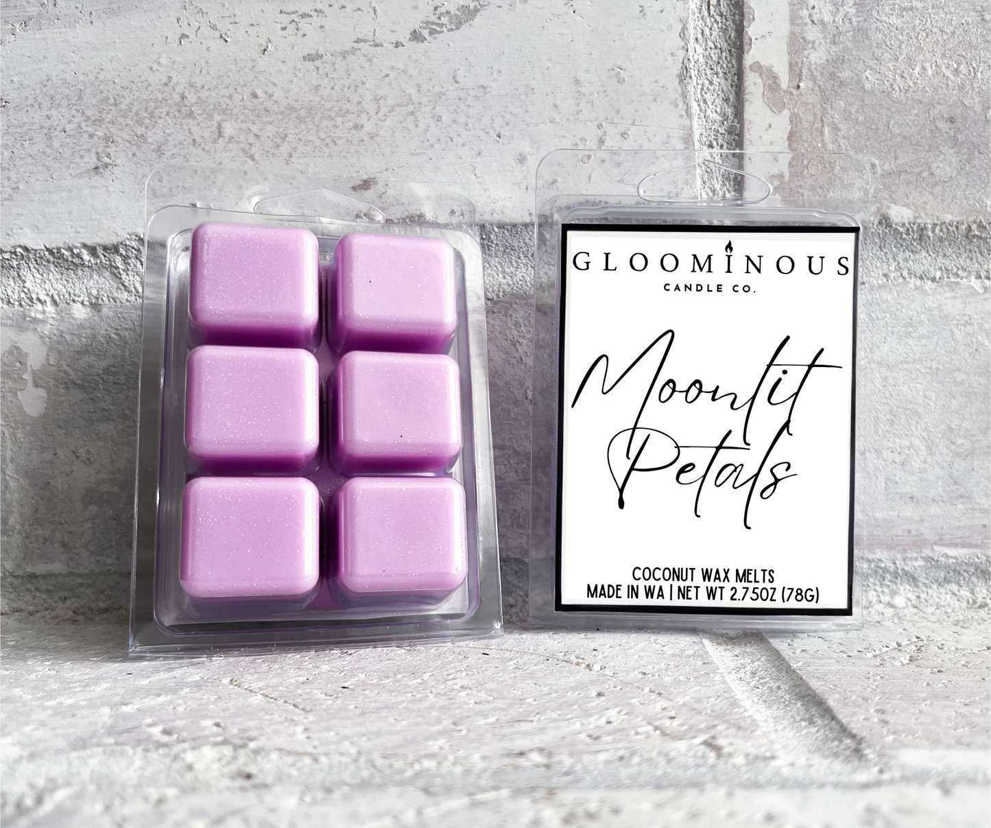 Moonlit Petals Shimmer Wax Melts - Mystic Garden Honeysuckle and Moonflower Blossom