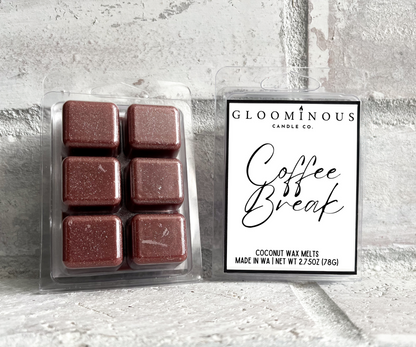 Coffee Break Wax Melts - Dark Roasted Espresso, Cinnamon & Vanilla